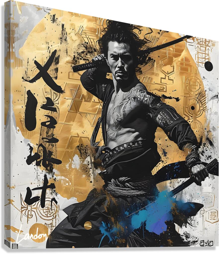 Op Art Soldier 3 Canvas Print