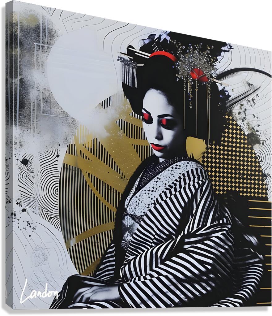 Op Art Babe 8 Canvas Print