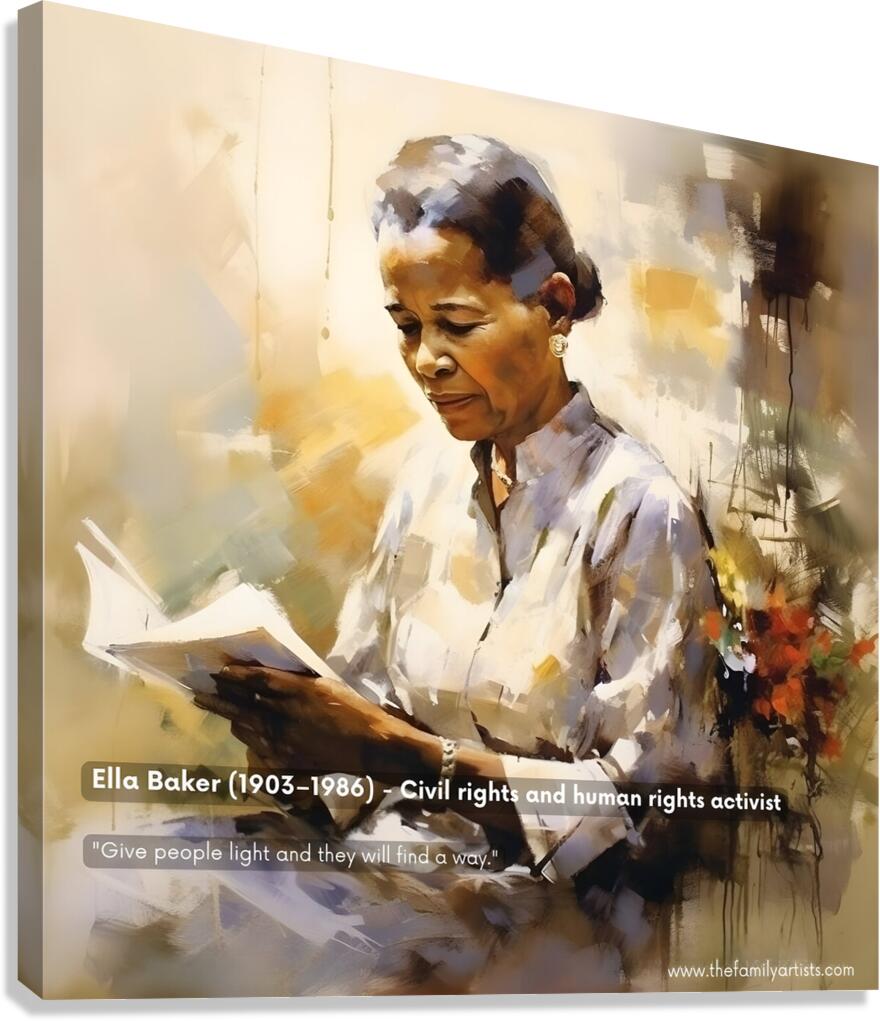Ella Baker Canvas Print