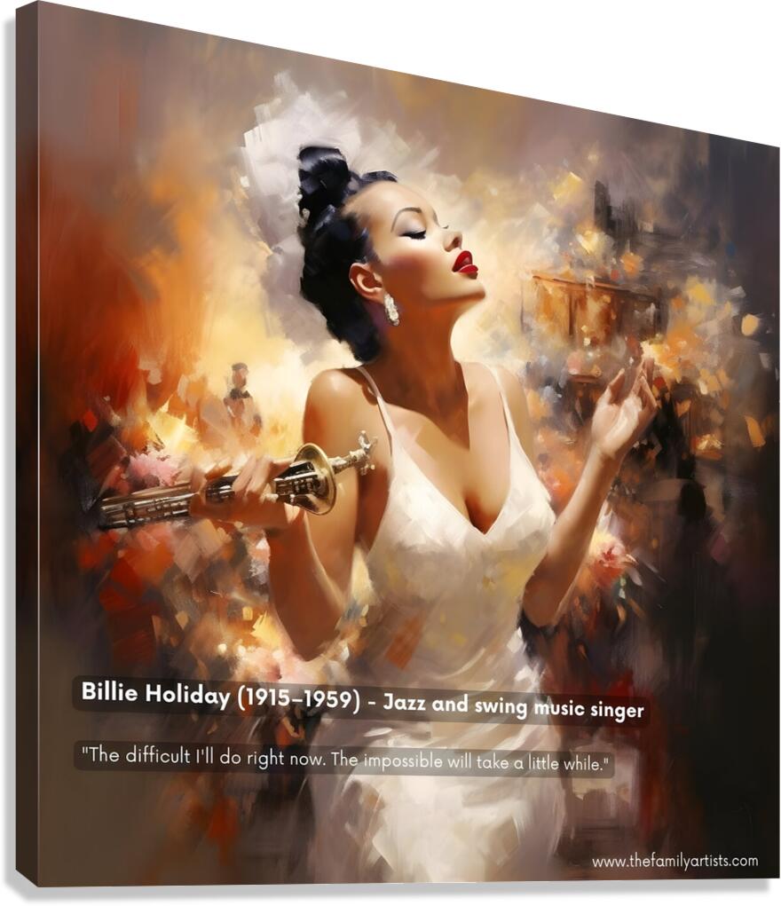Billie Holiday Canvas Print