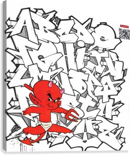 devilalpgraffiti Canvas Print