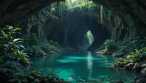Emerald Grotto: A Rivers Journey Through Natures Embrace
