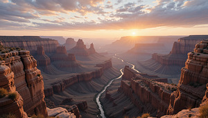 Grand Canyon Vista: Majestic Nature Landscape Photography