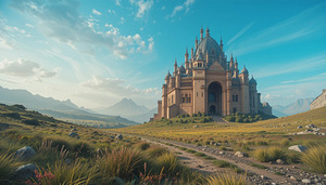 Kingdom of the Plains: Majestic Fantasy Castle Art