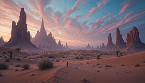 Desert Majesty: Where Sky Meets Sand