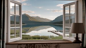 Reflections of the Valley: A Window to Natures Tranquil Masterpiece