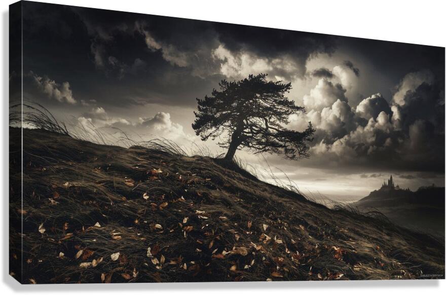 Autumn Forest Path: Serene Nature Landscape Photography Canvas Print