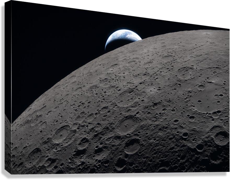 A Setting Earth Canvas Print