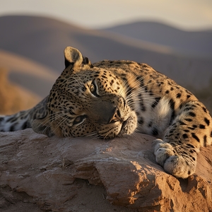 persian leopard sleeping 7