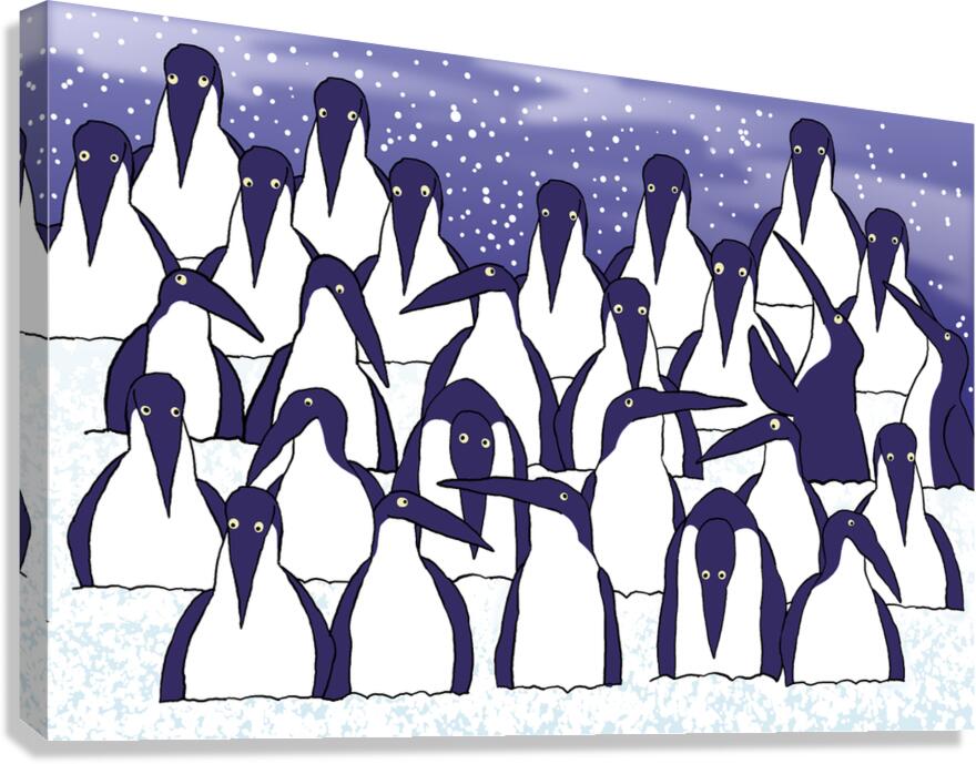 Penguins Canvas Print