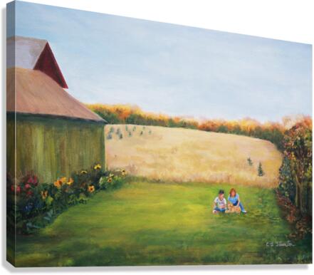 Backyard  Canvas Print