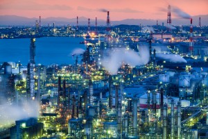 Factory night view