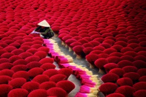 Drying incense sticks