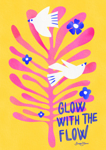 Birds - Glow with the Flow pink