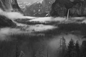 Fog Floating In Yosemite Valley