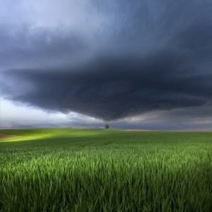 Thunderstorm cell over the Alb plateau