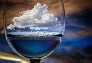 Cloud in a glass by Chechi Peinado 