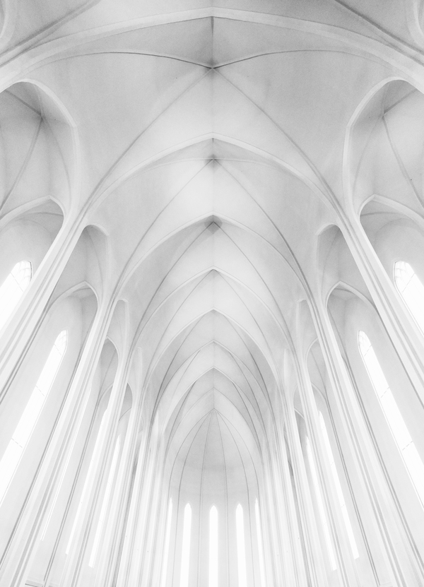 Hallgrimskirkja Church  in Iceland Print