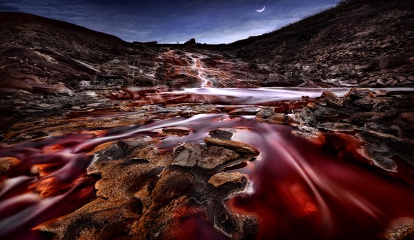 Last Lights in Rio Tinto III (Red River) Print