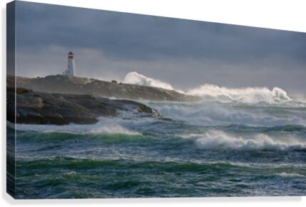 In the Protection of a Lighthouse Canvas Print