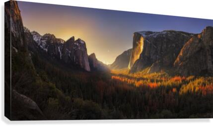 Yosemite Firefall  Canvas Print