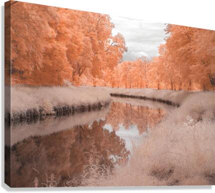 Saarkanal  Canvas Print