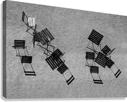 on the terrace  Canvas Print
