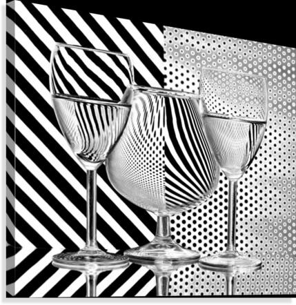 Dots and stripes Canvas Print