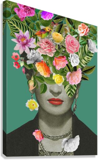 Floral Frida Canvas Print