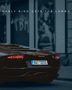 Early Bird Gets The Lambo lll