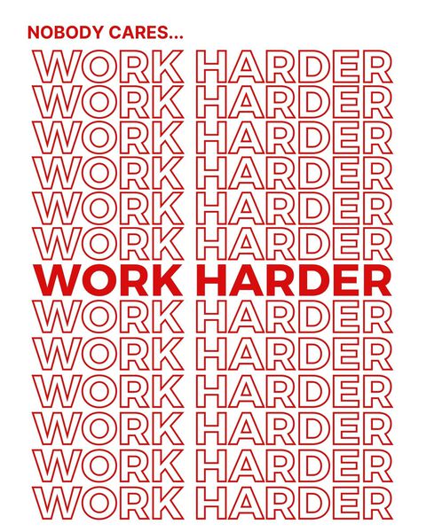 Work Harder | Red by Ander Canvaz