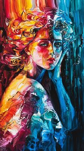 an impressionistic impasto oil painting  sHlwlixc