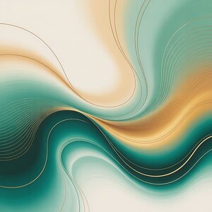 an abstract digital art piece with flowi 2aF26Cv8