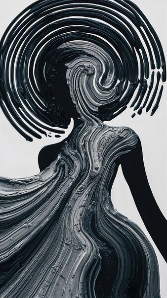 a captivating monochromatic impressionis 1bea2aZg Print