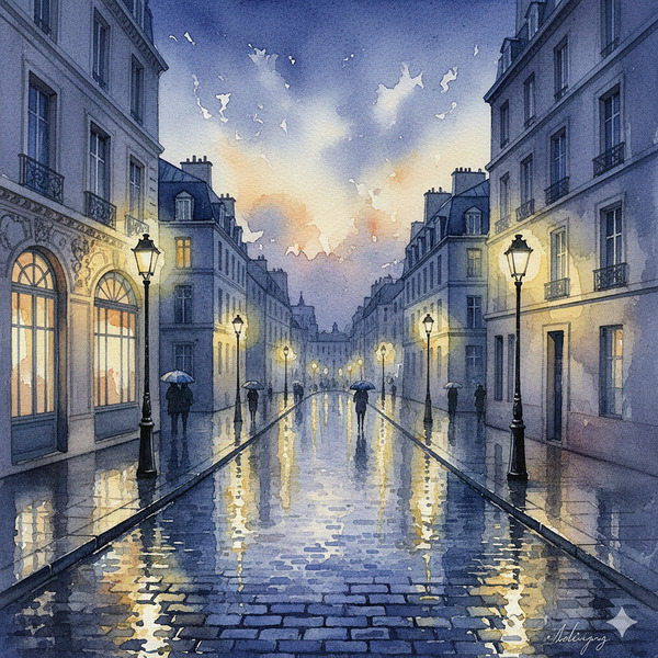 Parisian street  Print