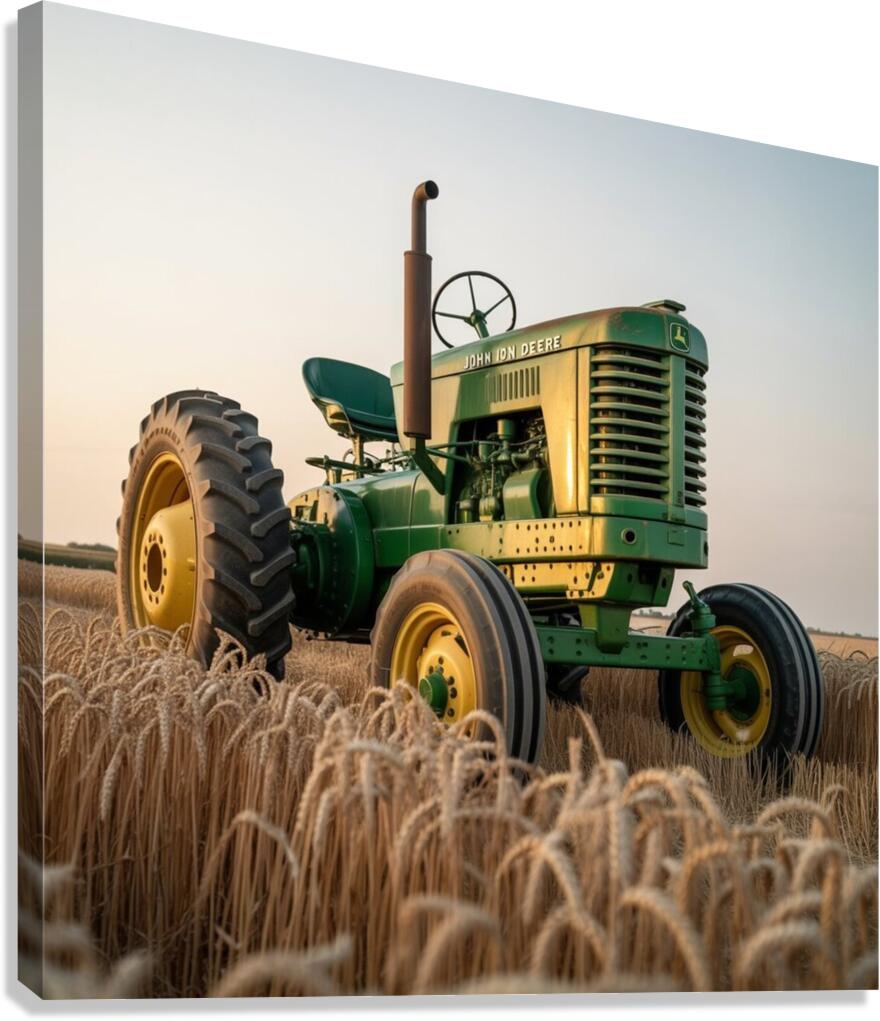 a photograph of a colossal vintage john  k0 IBXL4 Canvas Print