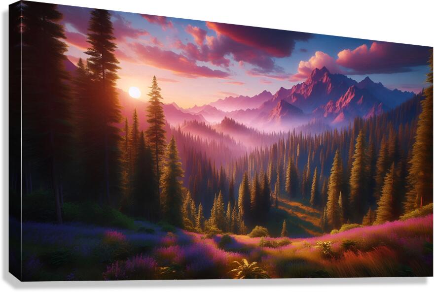 Mountain Valley Canvas Print