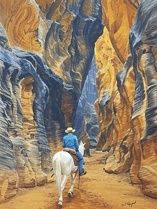 Journey Through the Canyon: The White Horse Rider