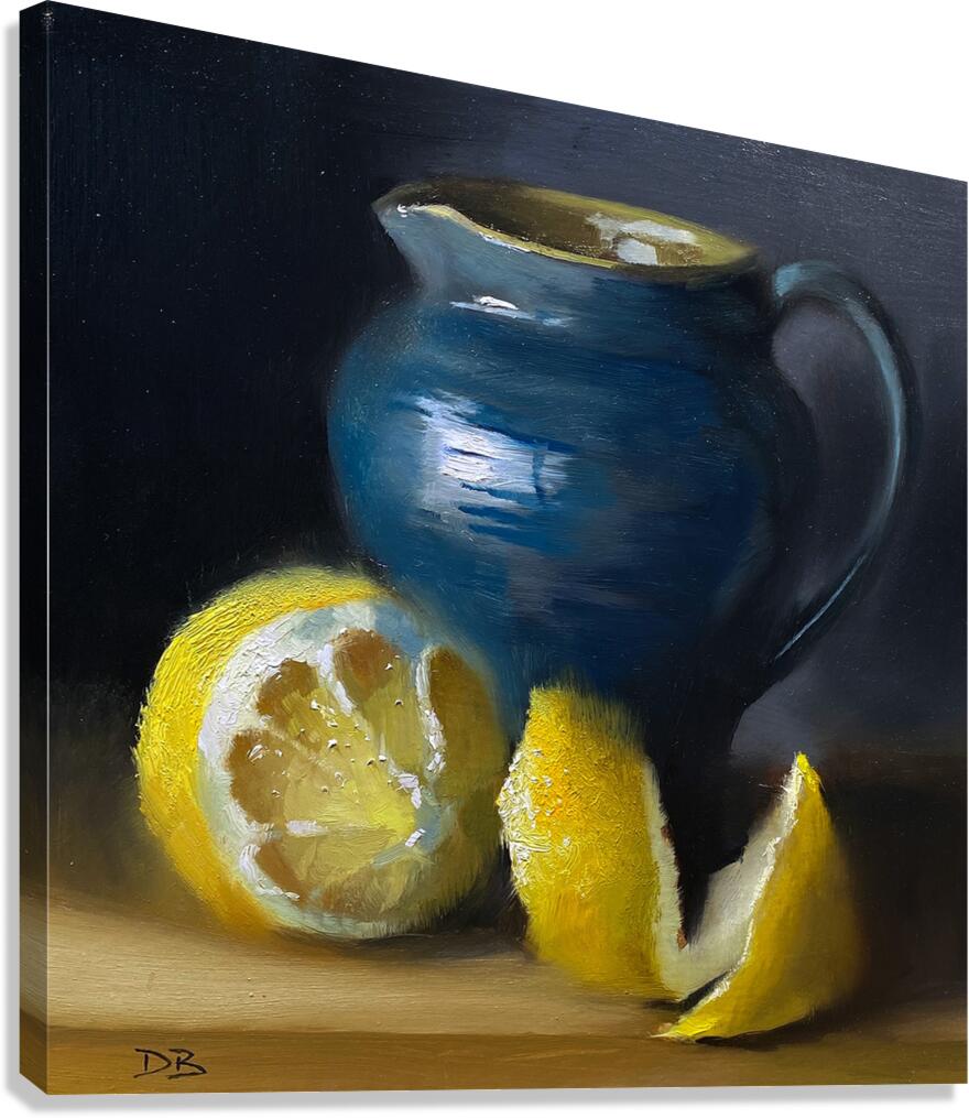 Lemon & Jug Canvas Print