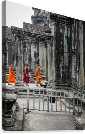 Three Monks Canvas Print