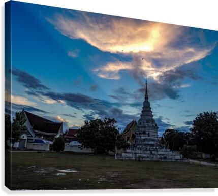 Temple Set Canvas Print