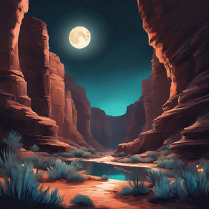 Starry Canyon Oasis