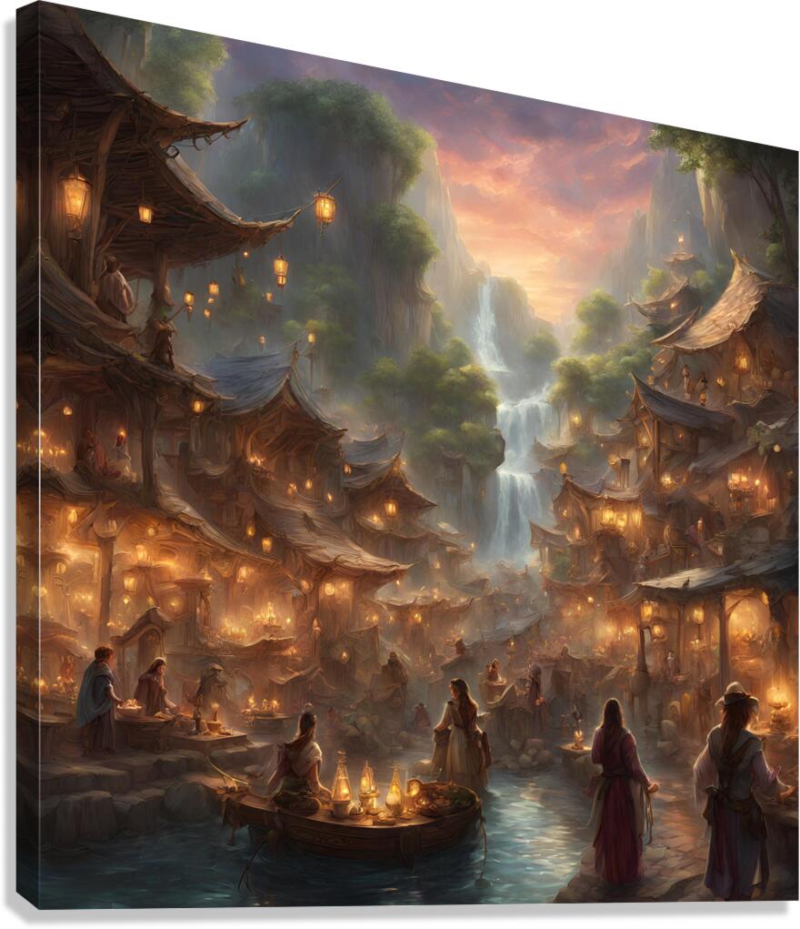 Magical Marketplace Canvas Print