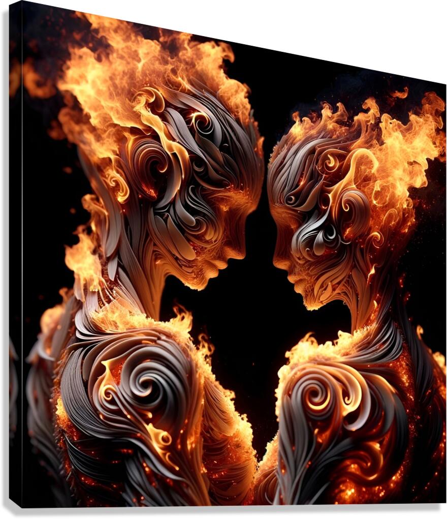 Fire for one fire for two Canvas Print
