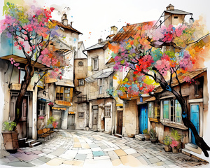 Cul de Sac in Village