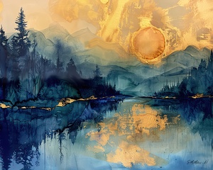 Lake at Sunrise 