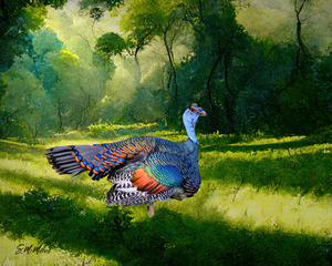 Ocellated Turkey 