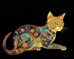 Psychedelic Cat 