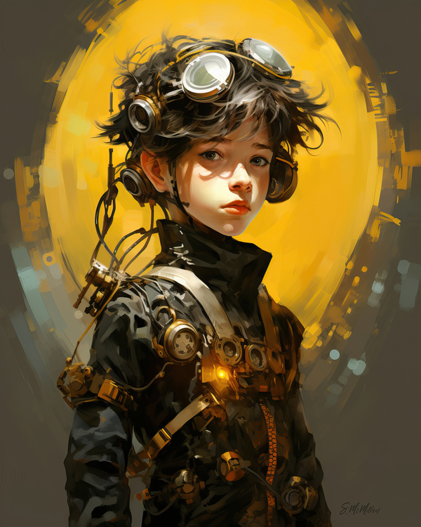 Steampunk The Future Print