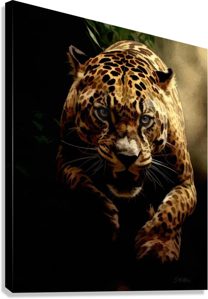 Jaguar on the Hunt  Canvas Print